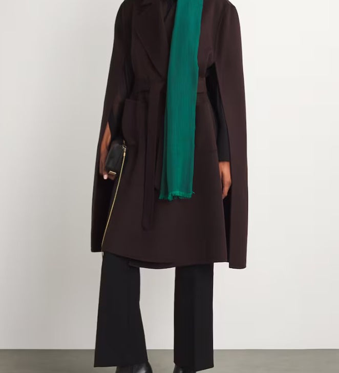 Lightweight Scottish cashmere Wispy Scarf by Begg x Co, handwoven in Scotland with soft fringed edges.