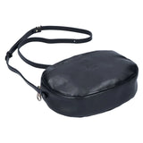Il Bisonte Nero crossbody bag with minimalist silhouette and adjustable strap.