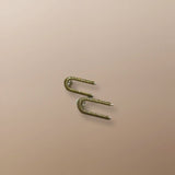 Simon Alcantara EANDA108 Arch Earrings – Sterling Silver Handwoven with Gold Cord