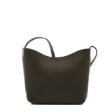 Black Italian leather crossbody bag by Il Bisonte, handmade in Tuscany.