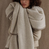 100% Cashmere Knitted Wrap - Cocoon