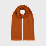 Begg x Co Wispy Scarf 70 x 200 cm in fine cashmere, showcasing featherlight weave and elegant drape.