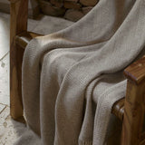 Merino Throw Blanket | Texture Herringbone by Johnston's of Elgin