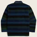 Original Madras Co. Men’s Standard Fit Shirt Jacket — Handloom Weft Stripe Mat Weave