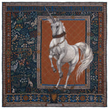 The Exalted Unicorn Square Scarf, Silk/Wool