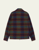Les Deux Check Wool Zipper Coach Jacket