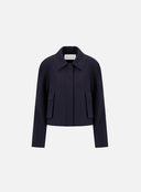 Harris Warf Cropped Raglan Jacket Scuba