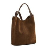 Il Bisonte Le Laudia Suede Bucket Bag