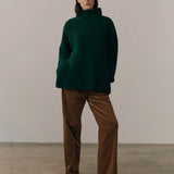 Fauve Funnel Neck in Green by Begg x Co
