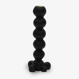 Black resin Bubble Candle Holder by Tina Frey, modern sculptural design for elegant interiors.