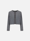 Womens Collarless Jacket w/ S.P. Bicolour Frise