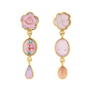 Three Charm Moving Drop Earrings  by Grainne Morton