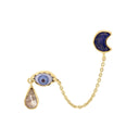 E-ETDS1 Eye Teardrop Double Stud