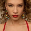 Grainne Morton Rainbow Multilayer Balance Victorian Drop Earrings
