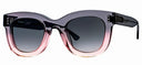 Thierry Lasry GAMBLY 1084 Grey & Pink Sunglasses – Soft Cat Eye Frame