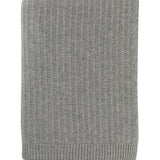 Texture Knitted Cashmere Throw in Light Grey by Johnstons of Elgin