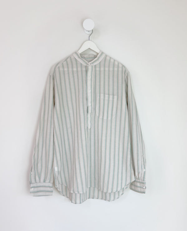 Button Up Tan Cotton/Ramie