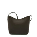 Black Italian leather crossbody bag by Il Bisonte, handmade in Tuscany.