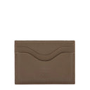 Graphite leather card holder by Il Bisonte, crafted in Tuscany with minimalist design and artisan stitching.