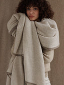 100% Cashmere Knitted Wrap - Cocoon