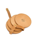 Il Bisonte Leather Coaster – Natural