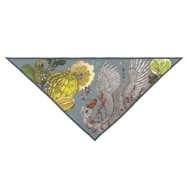 Rhymes of London Oranges and Lemons Silk Twill Triangle
