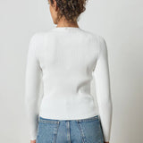 Cropped Ribbed Cardigan