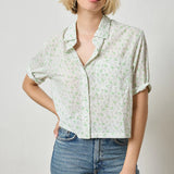 Easy Sleeve Button Down in Julep Print