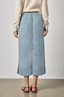 Denim Drawstring Skirt by Lilla P