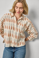 Ikat Dolman Button Down by Lilla P
