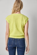 Lilla P Smocked Hem V-Neck