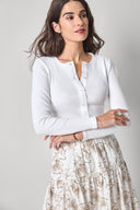 Lilla P Mixed Media Cardigan