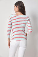 Lilla P Striped Boatneck Tee