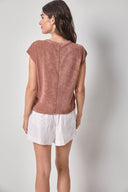 Terry Boxy Sleeveless Top
