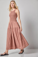 Smocked Bodice Maxi Dress