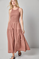 Smocked Bodice Maxi Dress