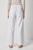 Lilla P Linen Blend Straight Leg Pant