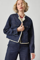 Lilla P Sherpa-Lined Jean Jacket