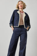 Lilla P Sherpa-Lined Jean Jacket