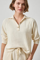 Lilla P Raglan Polo Sweater