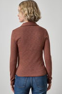 Lilla P Slub Knit Long Sleeve Polo