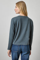 Lilla P Rolled Edge Relaxed Tee