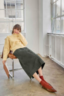 Lilla P Washed Twill Utility Skirt