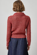 Lilla P Textured Polo Sweater