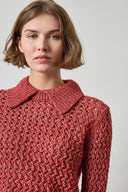 Lilla P Textured Polo Sweater