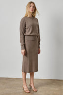 PA3603 Rib Sweater Skirt