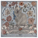 Sabina Savage Ring a Ring o’ Roses Cashmere Shawl 135 – Glacier/Ballet