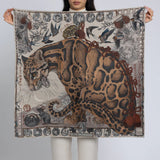 Sabina Savage Lunar Leopard Silk Twill Champange/Silk - Silk 90 x 90cm