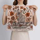 Sabina Savage Ring a Ring o’ Roses Silk Twill Scarf 42 – Glacier/Ballet