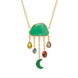 Cloud and Rain Chain Drop Necklace by Grainne Morton
